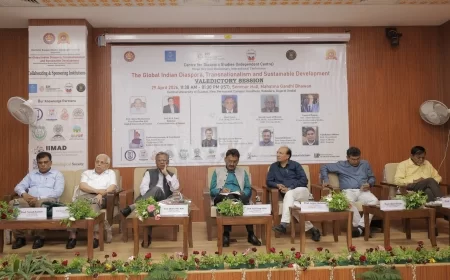 केंद्रीय विश्वविद्यालय गुजरात (CUG) में 'वैश्विक भारतीय प्रवासी और सतत विकास' पर तीन दिवसीय अंतरराष्ट्रीय सम्मेलन का शानदार समापन