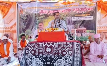 रजलानी: गौरक्षक लोकदेवता बाबा छोड़सिंह महाराज के नवनिर्मित मंदिर की धूमधाम से हुई प्राण प्रतिष्ठा, संतों ने दिए प्रवचन