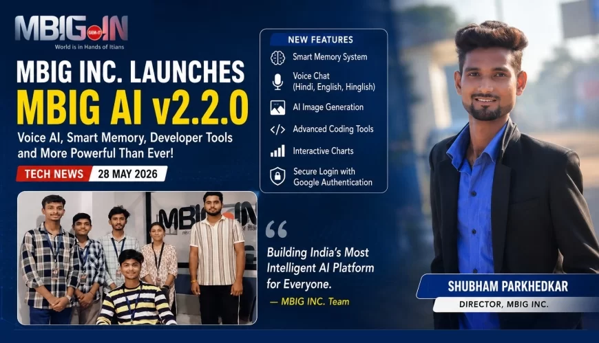 MBIG INC. Launches MBIG AI v2.2.0 with Voice AI, Smart Memory, and Advanced Developer Tools
