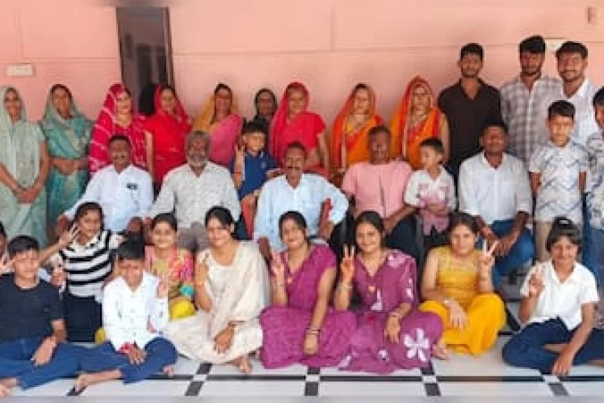 भरतपुर में संयुक्त परिवार की मिसाल: 55 सदस्यों का एक चूल्हे पर बनता है खाना
